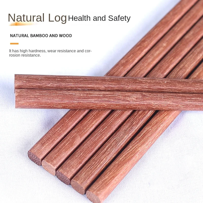 Household wooden chopsticks Chinese style red sandalwood chopsticks solid wood log chopsticks
Household wooden chopsticks Chinese style red sandalwood chopsticks solid wood log chopsticks
