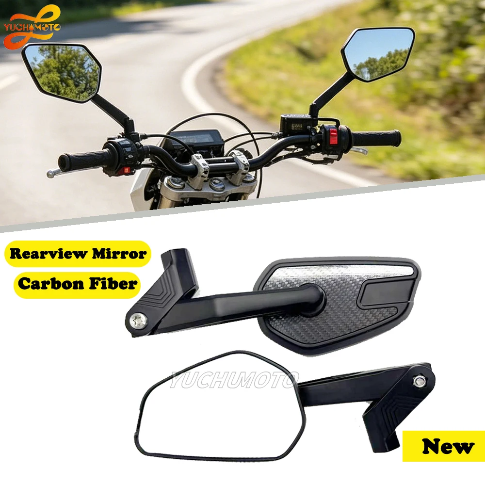 Motorcycle Mirrors Carbon Fiber Aluminum Alloy Rotatable Rearview Mirrors Carbon Fiber new Fit For H/onda PCX160 PCX125 LEAD125
Motorcycle Mirrors Carbon Fiber Aluminum Alloy Rotatable Rearview Mirrors Carbon Fiber new Fit For H/onda PCX160 PCX125 LEAD125