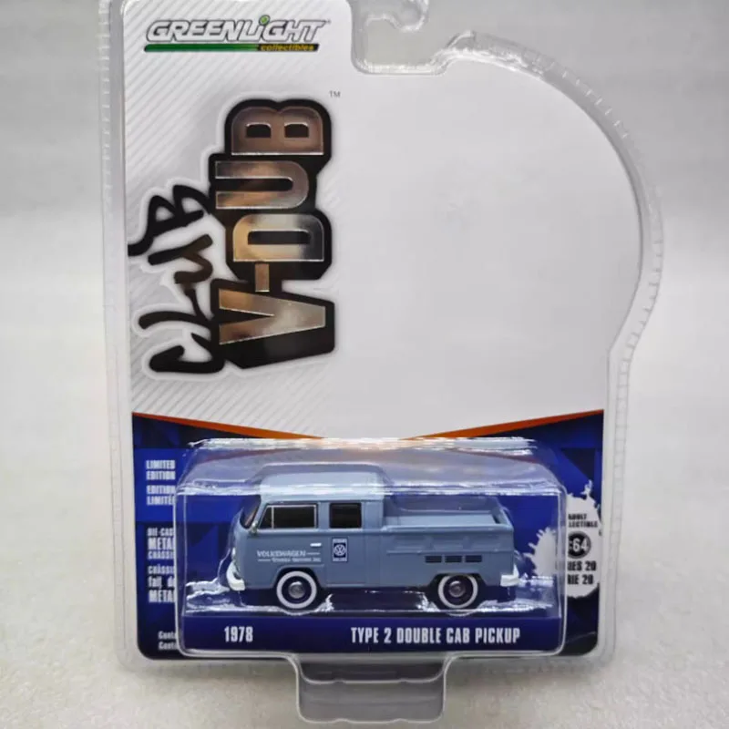 Литой под давлением Greenlight, масштаб 1:64, 1978 г., тип 2, пикап с двойной кабиной, сплав, имитация модели автомобиля, статическая коллекция, сувенирный подарок 
Литой под давлением Greenlight, масштаб 1:64, 1978 г., тип 2, пикап с двойной кабиной, сплав, имитация модели автомобиля, статическая коллекция, сувенирный подарок