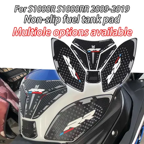 BMW için S1000R/RR S1000 RR 2009-2019 Motosiklet Çıkartmaları Tank Koruma Pedi S1000R/RR kaymaz Tank Kavrama Pedi Yan Etiket Tankı