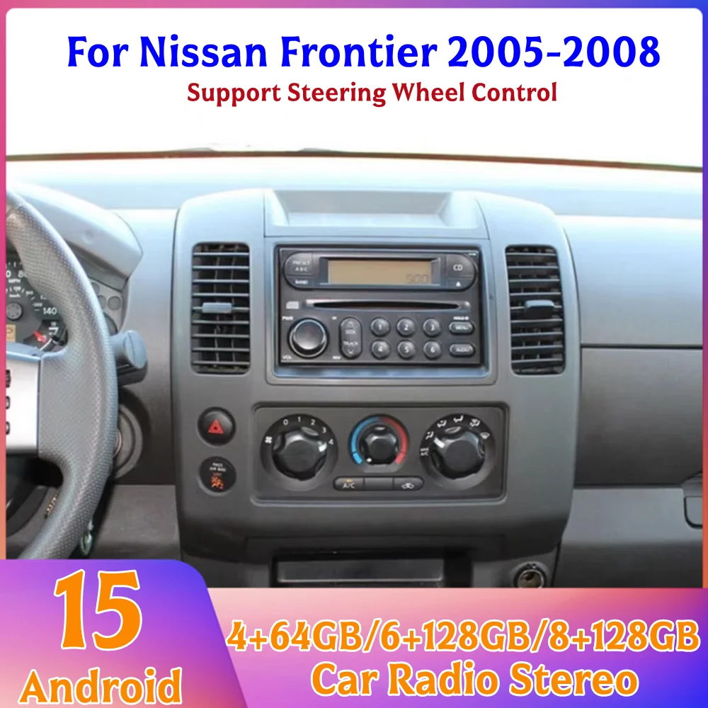 Car Radio Stereo 8+128GB 7'' For Nissan Frontier 2005-2008 4G Wireless Android 15 Aut Google Map 2DIN Steering Wheel Control FM
Car Radio Stereo 8+128GB 7'' For Nissan Frontier 2005-2008 4G Wireless Android 15 Aut Google Map 2DIN Steering Wheel Control FM