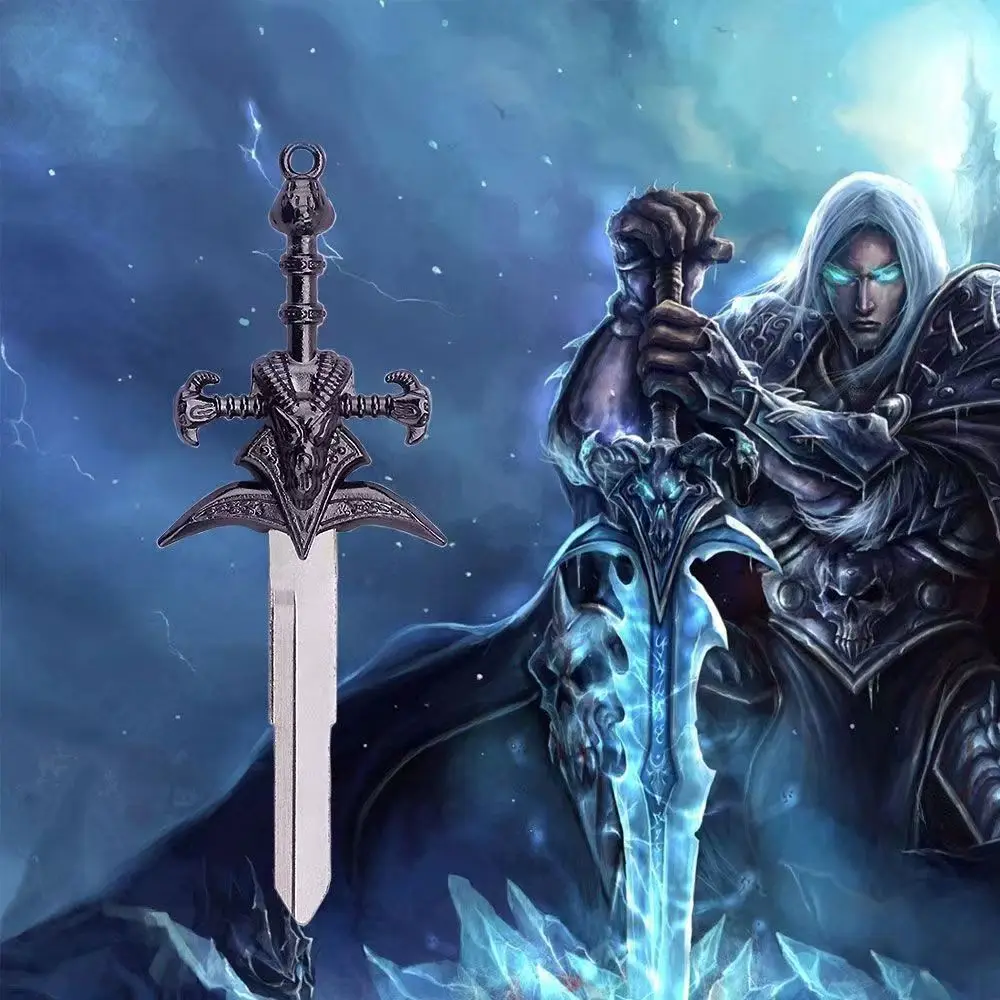 World of Warcraft The Lich King Sword Frostmourne DIY Motorcycle Key Refit Handle Requires Manual Polishing of Key Holder
World of Warcraft The Lich King Sword Frostmourne DIY Motorcycle Key Refit Handle Requires Manual Polishing of Key Holder