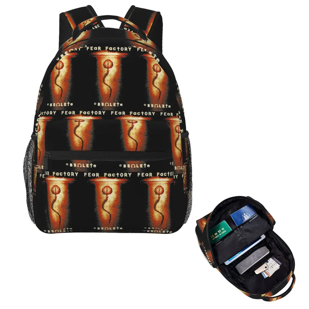 Fear Factory Student Backpack School Bag Hiking Travel Daypack for Men Women Fashion Bookbag Shoulder Bags
Fear Factory Student Backpack School Bag Hiking Travel Daypack for Men Women Fashion Bookbag Shoulder Bags