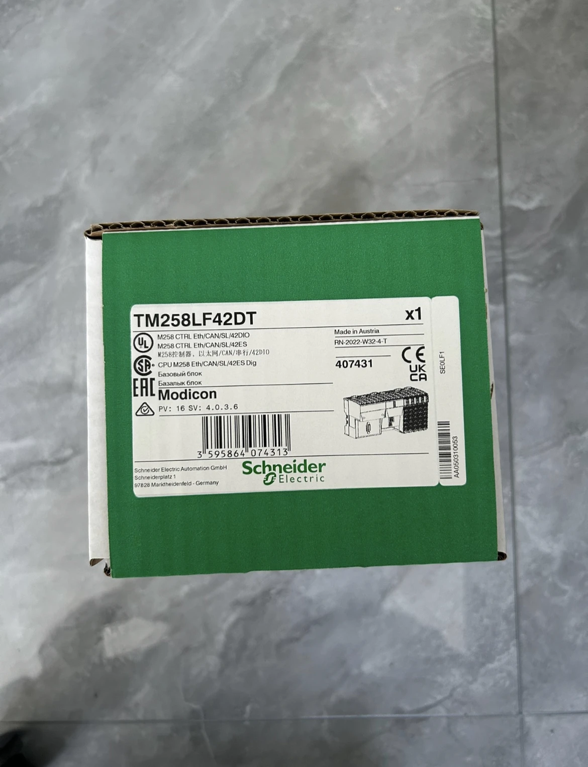 Совершенно новый оригинальный TM258LF42DT TM258LD42DT
Совершенно новый оригинальный TM258LF42DT TM258LD42DT