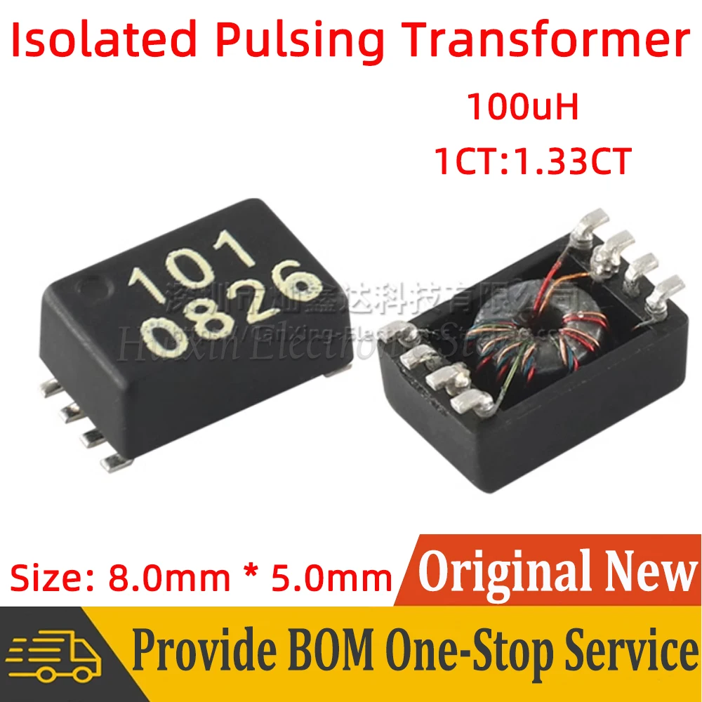 5pcs SMD SMT Signal Isolated Pulsing Transformer 100uH 1CT:1.33CT Turns Ratio 1.33:1 Tapped Transformer YT422T-101
5pcs SMD SMT Signal Isolated Pulsing Transformer 100uH 1CT:1.33CT Turns Ratio 1.33:1 Tapped Transformer YT422T-101