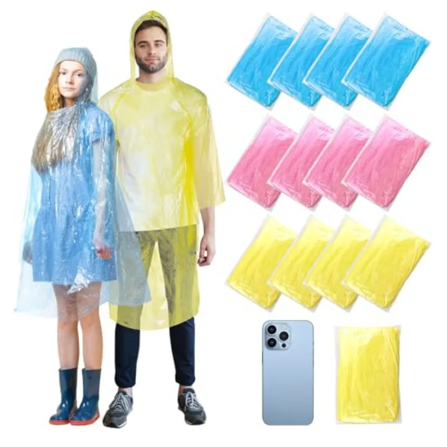 30 Pcs Disposable Rain Ponchos for Women Bulk, Emergency Ponchos Rain Adult for Men Women Travelling Camping Hiking
30 Pcs Disposable Rain Ponchos for Women Bulk, Emergency Ponchos Rain Adult for Men Women Travelling Camping Hiking