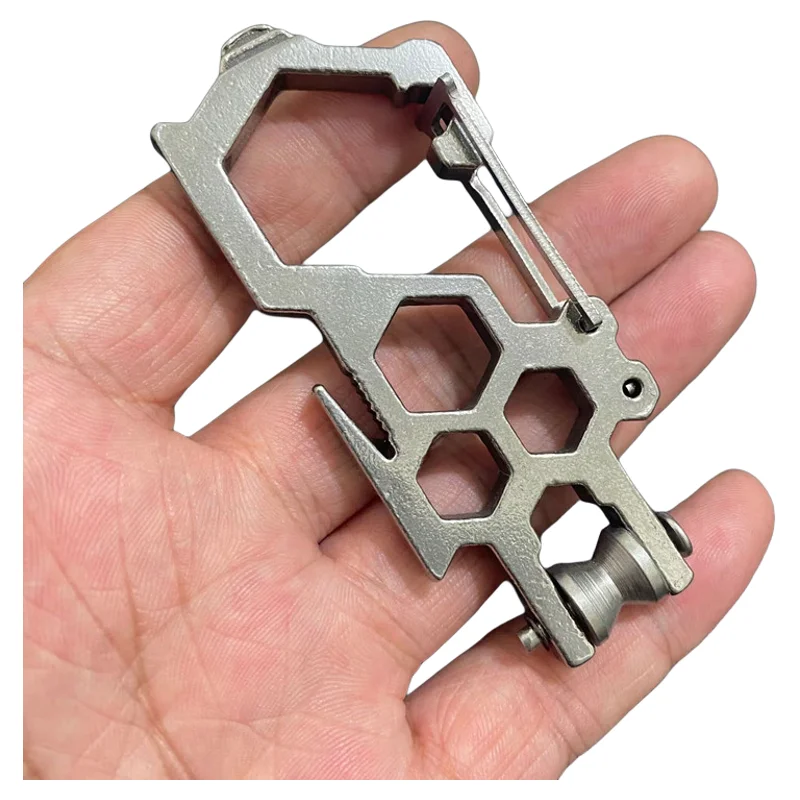 Многофункциональный портативный открытый EDC брелок для скалолазания из нержавеющей стали
Многофункциональный портативный открытый EDC брелок для скалолазания из нержавеющей стали