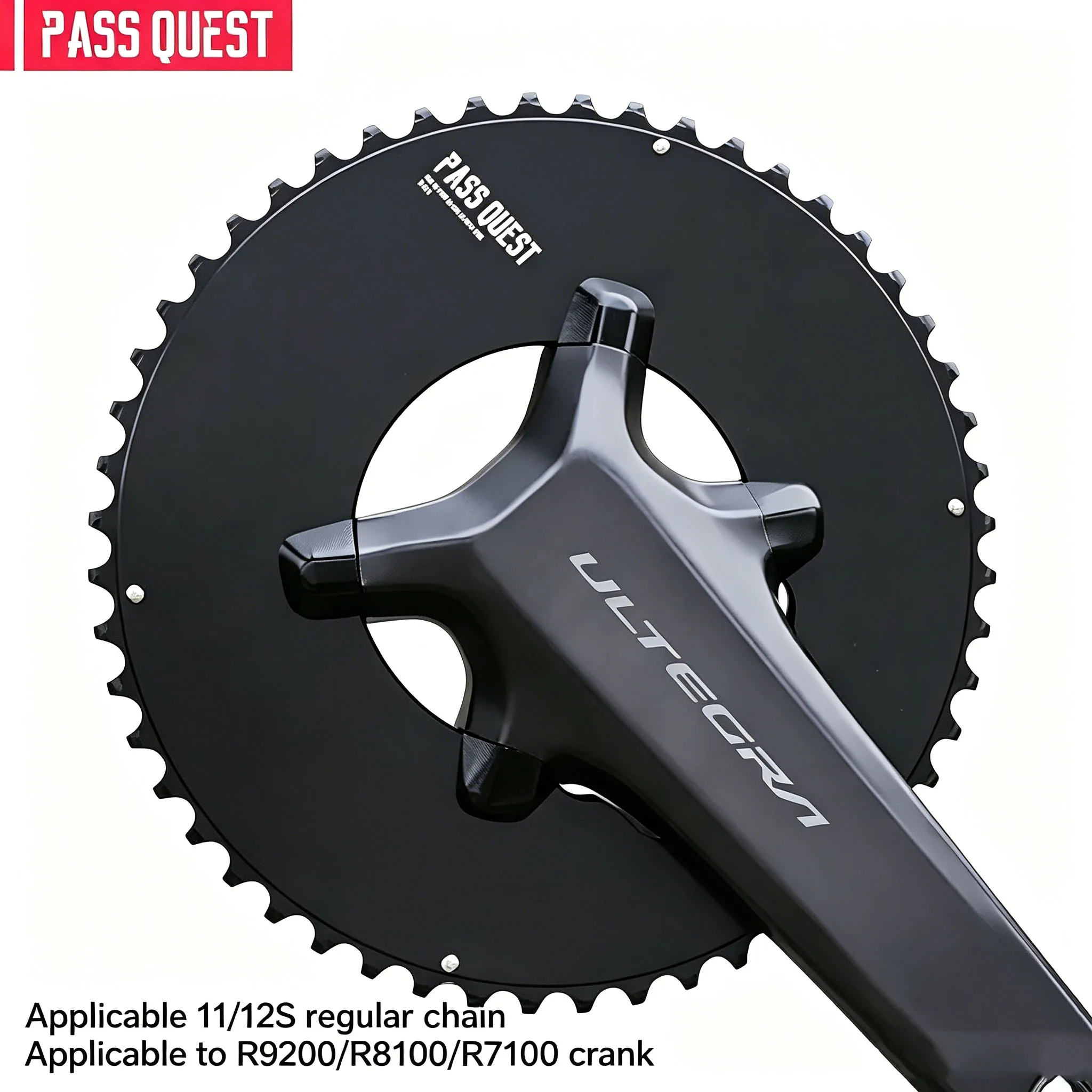 PASS QUEST 110BCD 2X R9200 R8100 R7100 black Sprocket Crankshaft set Gravel bike Road bike 11-12S New 60-46T
PASS QUEST 110BCD 2X R9200 R8100 R7100 black Sprocket Crankshaft set Gravel bike Road bike 11-12S New 60-46T