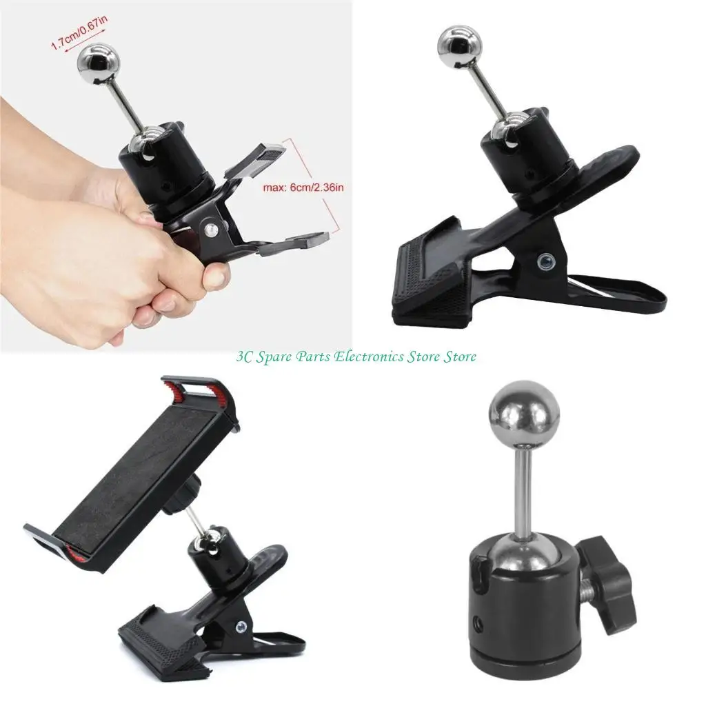SZ Camera Clamp Mount 17mm Round Head Adapter Clamp Holder with Clip
SZ Camera Clamp Mount 17mm Round Head Adapter Clamp Holder with Clip