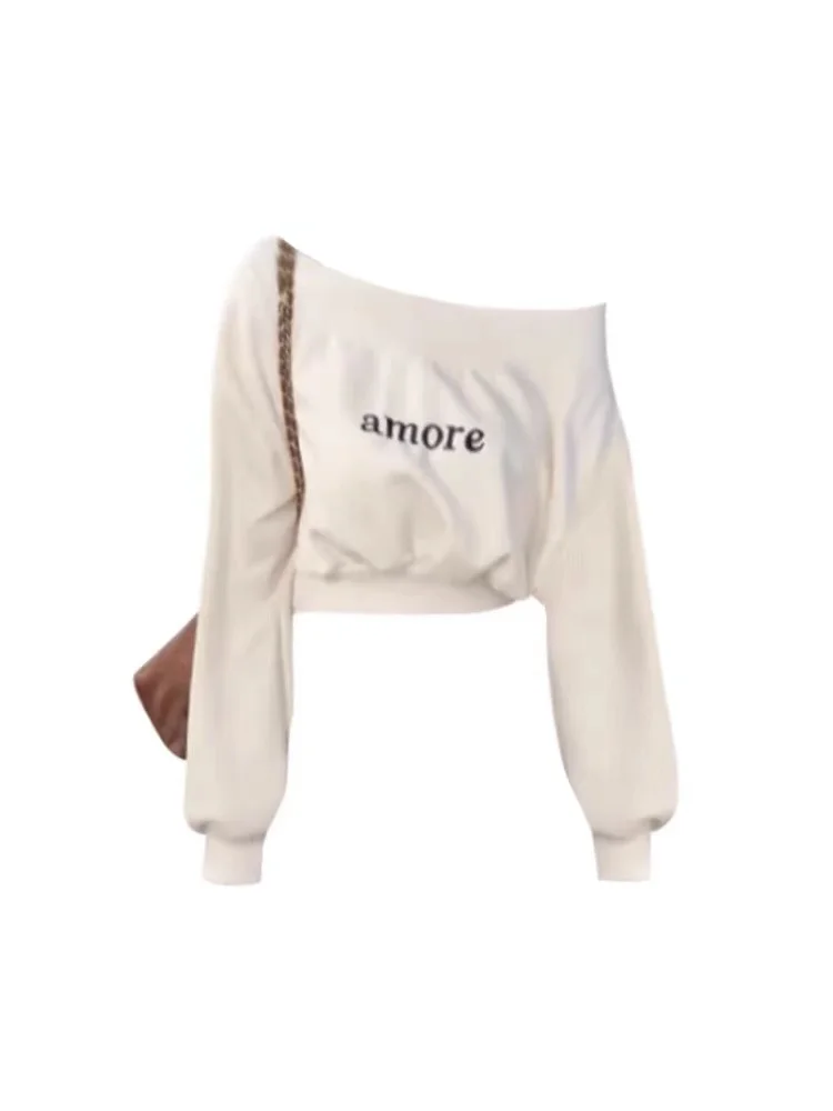 Female Sweatshirts Women Fiber Lettered Medium-Length Contrasting Matching French Terry Jacquard Ripped Padded Homewear Grunge
Female Sweatshirts Women Fiber Lettered Medium-Length Contrasting Matching French Terry Jacquard Ripped Padded Homewear Grunge