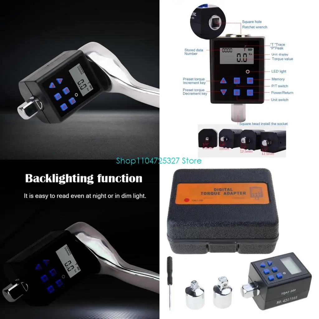 D8KF Torsion Measuring Tester 0.3-340Nm Digital Steel Electronic Torque Monitor Torque Adapter 1/2" 3/8" 1/4" Drive Socket
D8KF Torsion Measuring Tester 0.3-340Nm Digital Steel Electronic Torque Monitor Torque Adapter 1/2" 3/8" 1/4" Drive Socket