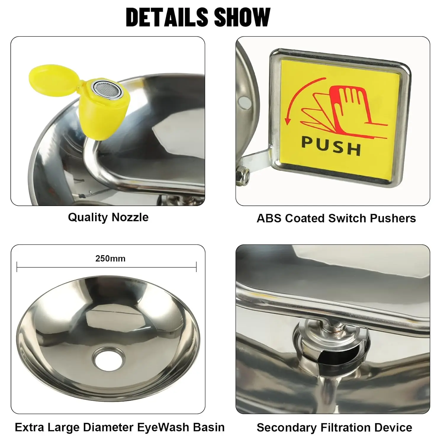 Portable Stainless Steel Wall Mounted E/mergency Safety Protection Care Station Kit
Portable Stainless Steel Wall Mounted E/mergency Safety Protection Care Station Kit