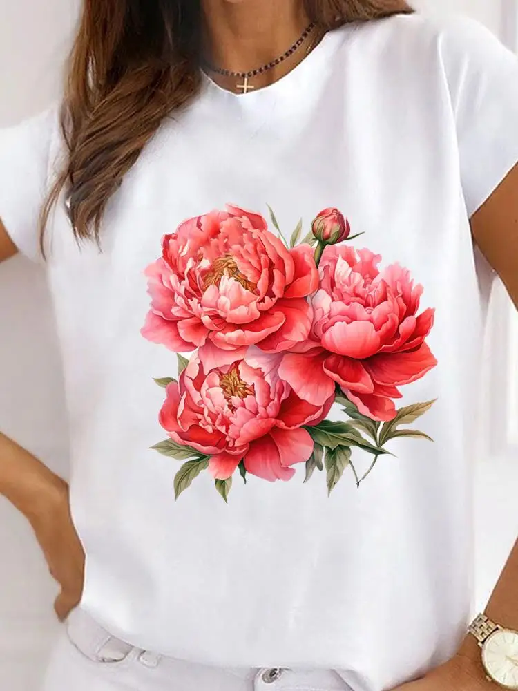 Graphic T Tees Style Flower Trend Clothing Popular Casual Fashion Clothes Print Ladies Women Short Sleeve O-neck T-shirts
Graphic T Tees Style Flower Trend Clothing Popular Casual Fashion Clothes Print Ladies Women Short Sleeve O-neck T-shirts