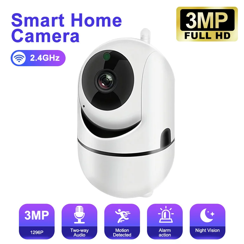 Wi-Fi IP-камера 3 Мп для умного дома с ночным видением, автотрекингом, беспроводная сетевая камера видеонаблюдения для безопасности детей
Wi-Fi IP-камера 3 Мп для умного дома с ночным видением, автотрекингом, беспроводная сетевая камера видеонаблюдения для безопасности детей