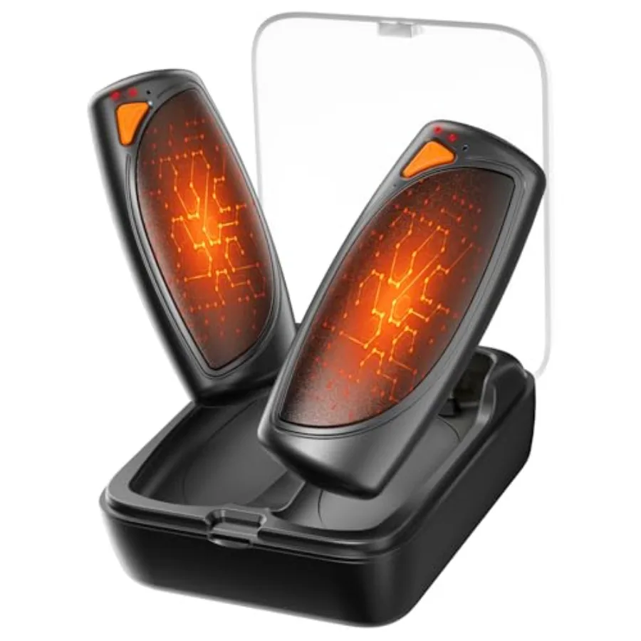 Hand Warmers Rechargeable with Charge Case 2 Packs 14 000mAh Electric Hand Warmer Battery Powered Dual Sided Reusable Long Batt
Hand Warmers Rechargeable with Charge Case 2 Packs 14 000mAh Electric Hand Warmer Battery Powered Dual Sided Reusable Long Batt