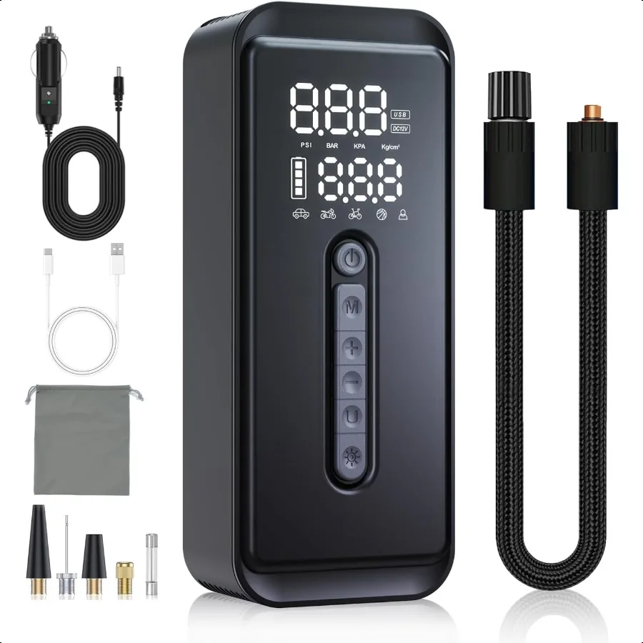 Портативный воздушный насос Yeaban Tire Iator 4X Faster 150 PSI, перезаряжаемая батарея 12 В постоянного тока, умный воздушный насос с двойным питанием для автомобильного двигателя
Портативный воздушный насос Yeaban Tire Iator 4X Faster 150 PSI, перезаряжаемая батарея 12 В постоянного тока, умный воздушный насос с двойным питанием для автомобильного двигателя