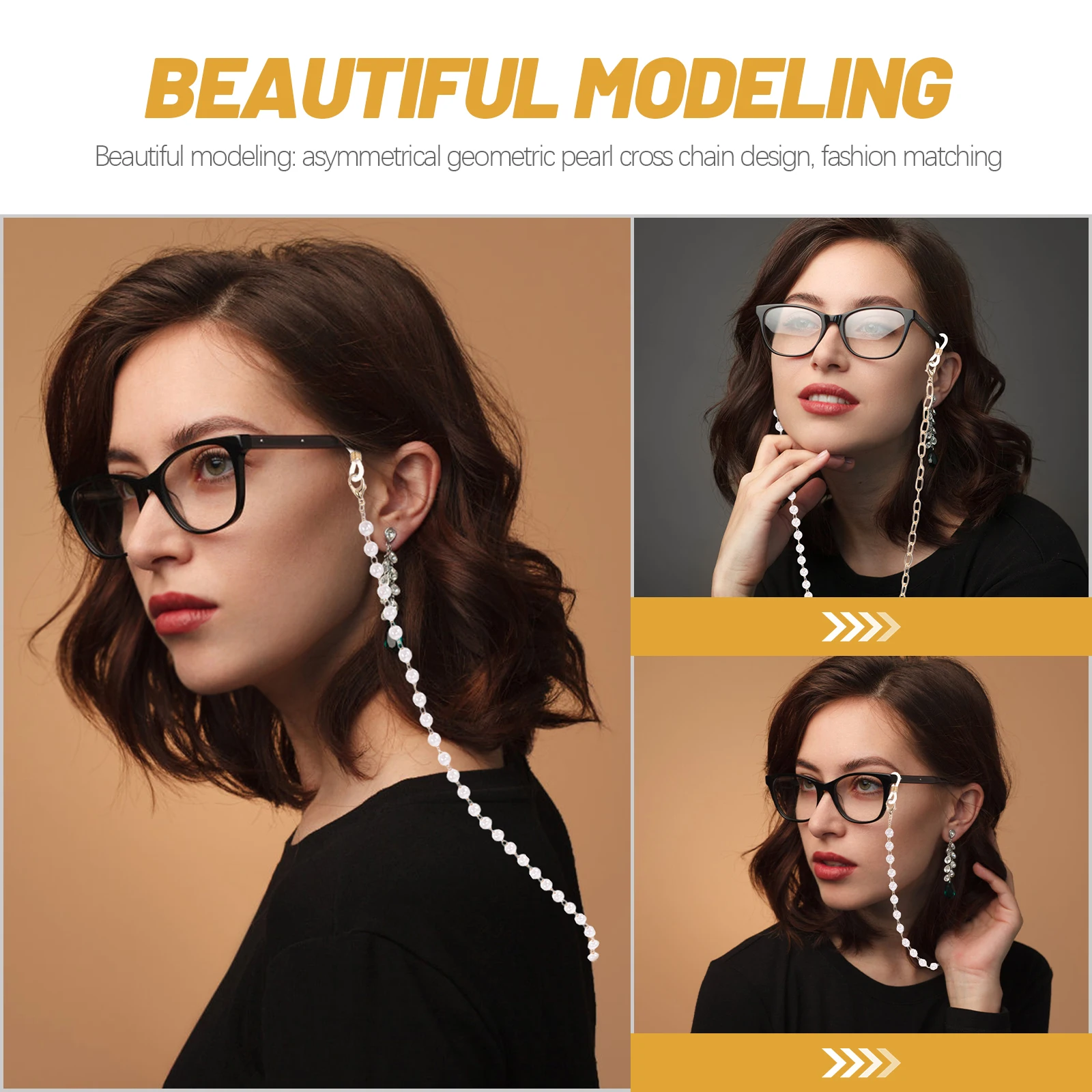 2 Pcs Sunglass Anti-slip Pearl Glasses Chain Sunglasses Cross Eyeglass for Women Chains Spectacle Miss
2 Pcs Sunglass Anti-slip Pearl Glasses Chain Sunglasses Cross Eyeglass for Women Chains Spectacle Miss