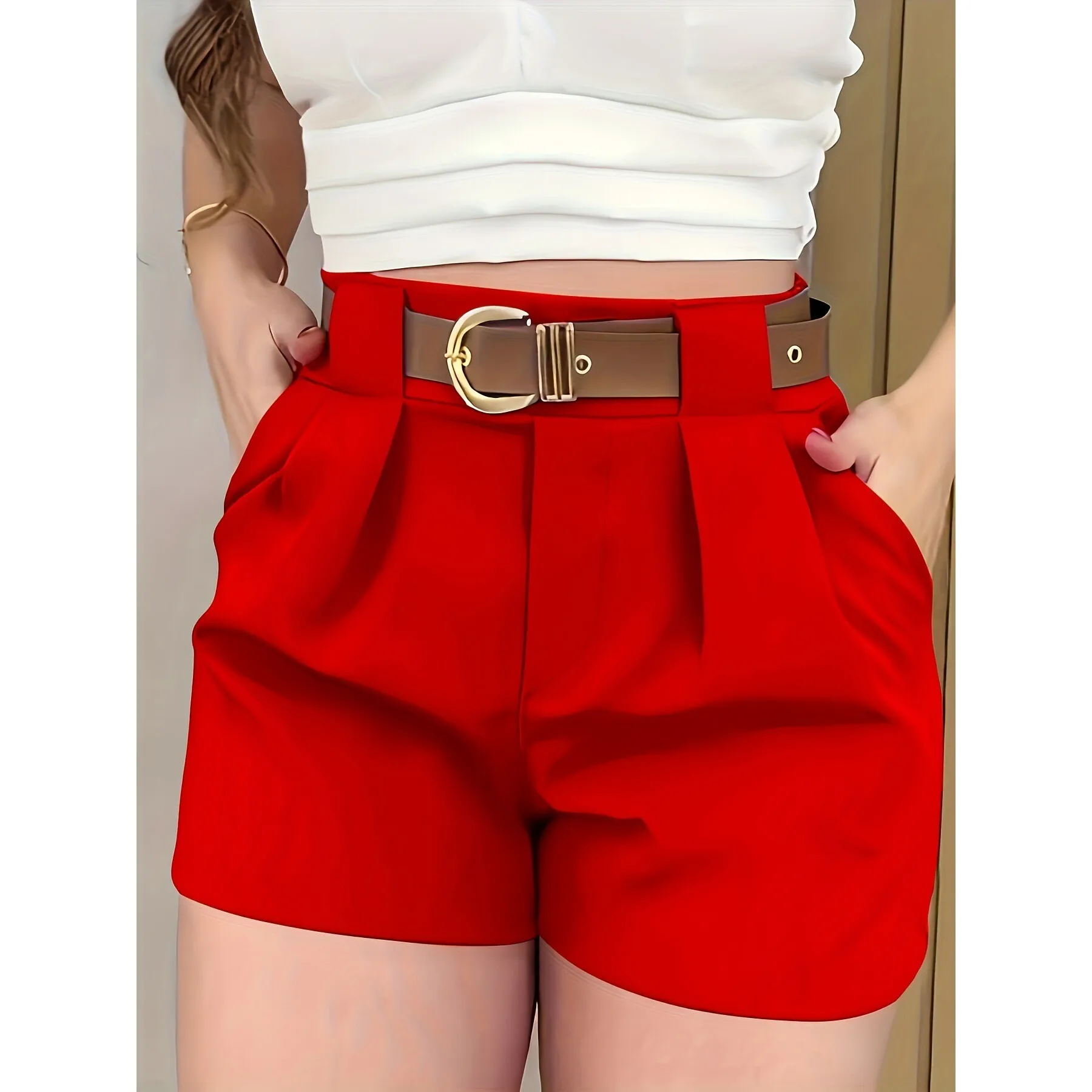 Fashionable Casual Shorts Women's Summer Wear Comfortable Breathable Material Stylish Trendy Look Perfect for Daily Outfits
Fashionable Casual Shorts Women's Summer Wear Comfortable Breathable Material Stylish Trendy Look Perfect for Daily Outfits