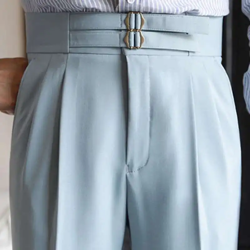Quality Metal Button Trousers Pant For Man Office Trouser Men Business Casual Pant British Social Club Outfits Pantalones Hombre
Quality Metal Button Trousers Pant For Man Office Trouser Men Business Casual Pant British Social Club Outfits Pantalones Hombre