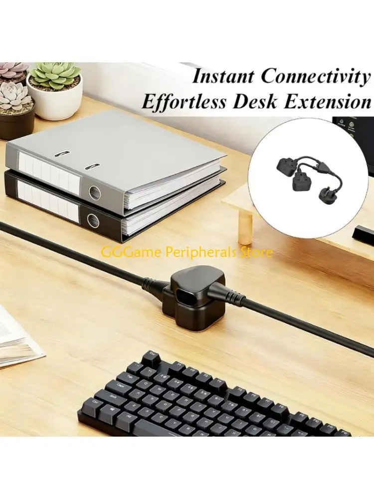 U55B Compactly 3Prong Power Splitter Adapter for One 3Prong Plug to 2 Sockets Out
U55B Compactly 3Prong Power Splitter Adapter for One 3Prong Plug to 2 Sockets Out