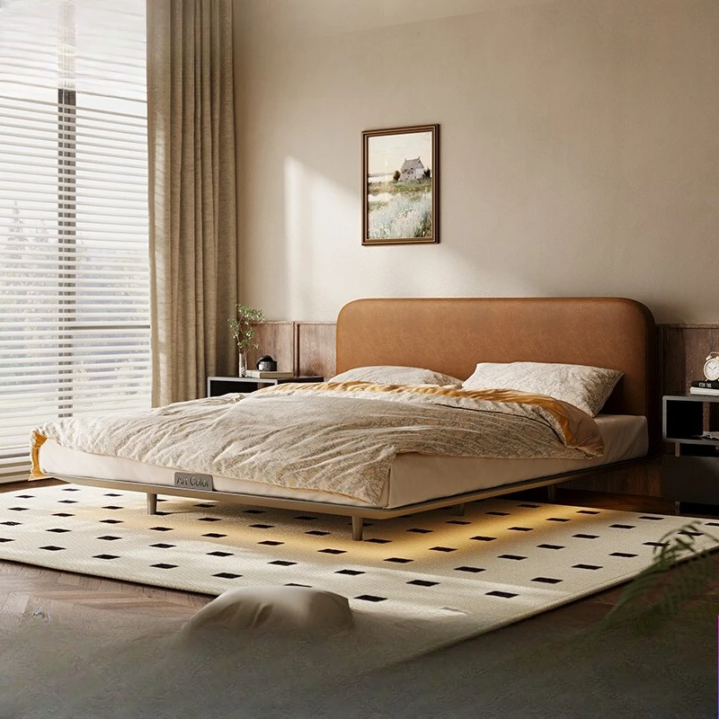 Round moment low bedside children's bed small apartment flush edge master bedroom bed oil wax leather 1.5 meters medium
Round moment low bedside children's bed small apartment flush edge master bedroom bed oil wax leather 1.5 meters medium