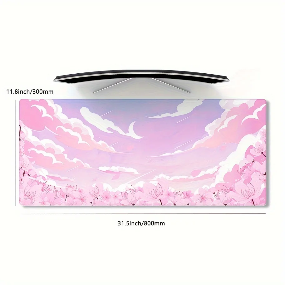 Большой игровой коврик для мыши Sakura Solace - Нескользящий настольный коврик для точного управления и комфорта
Большой игровой коврик для мыши Sakura Solace - Нескользящий настольный коврик для точного управления и комфорта