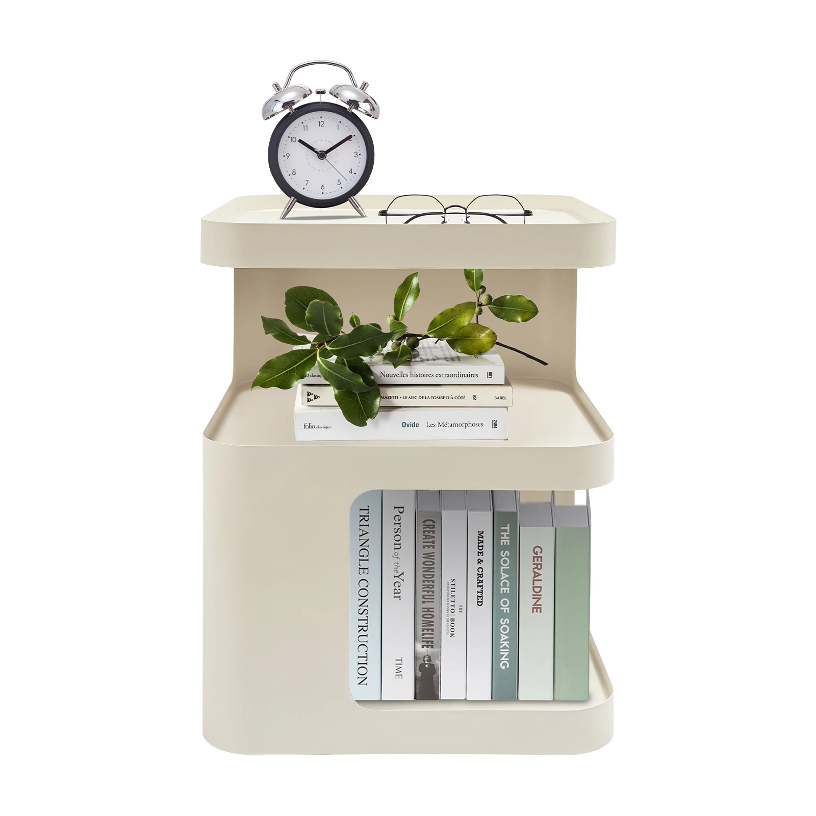 Nightstands, End Tables with 3-Tier Storage, Modern Movable Bedside Table with Open Shelves, 40x40x54cm Cream White
Nightstands, End Tables with 3-Tier Storage, Modern Movable Bedside Table with Open Shelves, 40x40x54cm Cream White