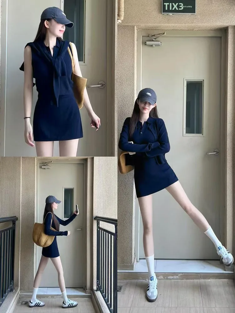 Korean Style Women's Knitted Set High Waist Short Cardigan Vest And Skirt Early Autumn Fashion Three-piece Suit Collar
Korean Style Women's Knitted Set High Waist Short Cardigan Vest And Skirt Early Autumn Fashion Three-piece Suit Collar