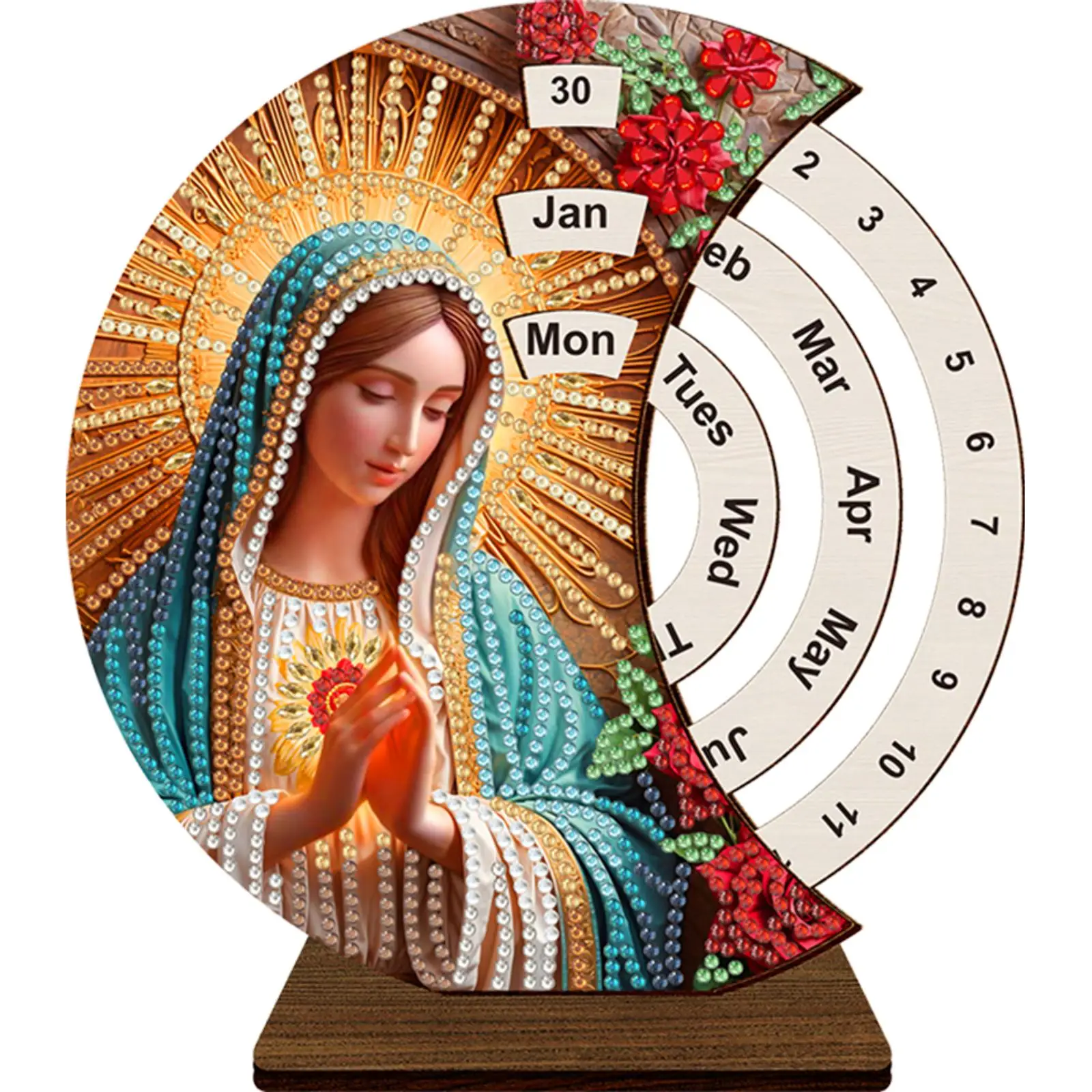 Набор для алмазной мозаики DIY: Деревянный вечный календарь с ручной сменой дат, декор для дома и офиса
Набор для алмазной мозаики DIY: Деревянный вечный календарь с ручной сменой дат, декор для дома и офиса