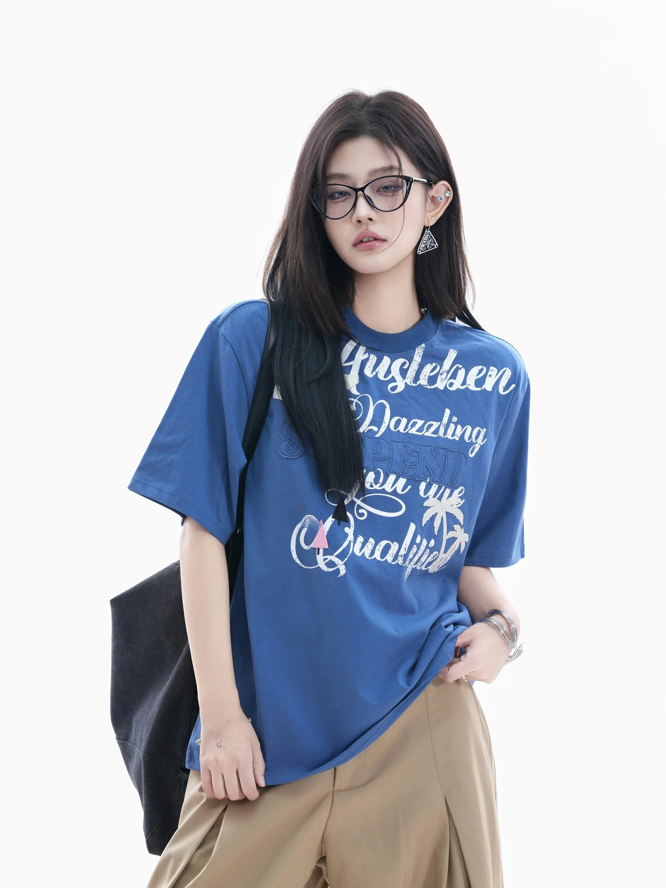 Small Ball American High Street Vintage Letter Print Short Sleeve T-Shirt Women Loose Couple Casual INS Top Cotton round Neck
Small Ball American High Street Vintage Letter Print Short Sleeve T-Shirt Women Loose Couple Casual INS Top Cotton round Neck