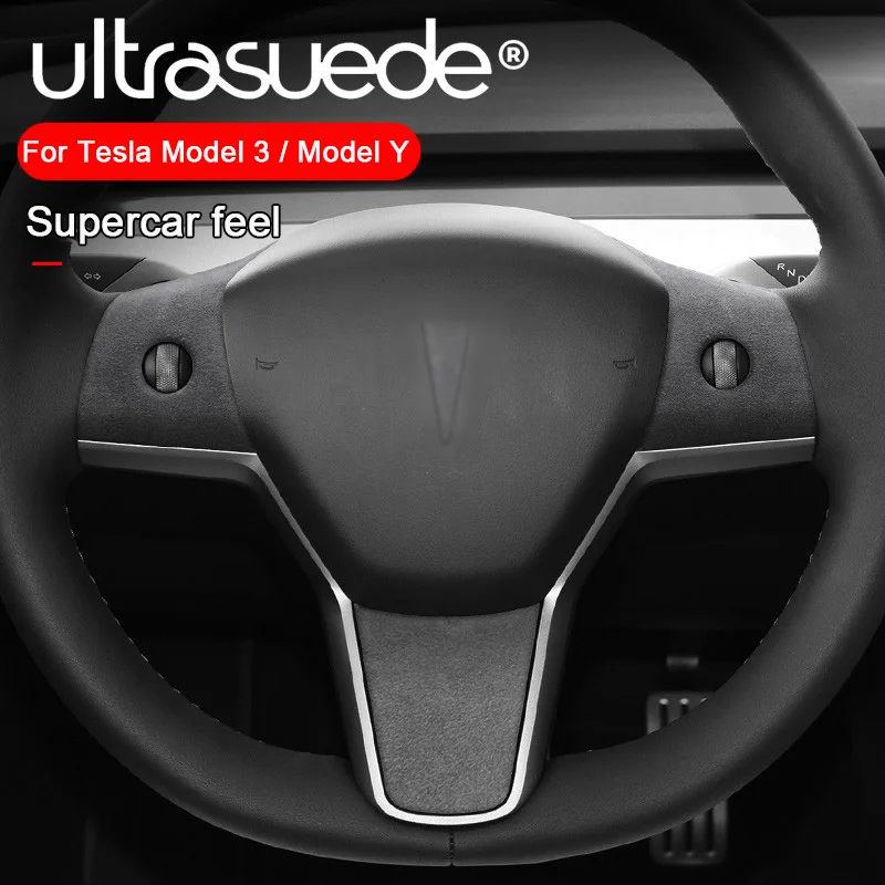 Для TESLA Model 3 Model Y 2019 2020 2021 2022 Замшевая наклейка на руль автомобиля, декоративная накладка на кнопку, автомобильные аксессуары
Для TESLA Model 3 Model Y 2019 2020 2021 2022 Замшевая наклейка на руль автомобиля, декоративная накладка на кнопку, автомобильные аксессуары