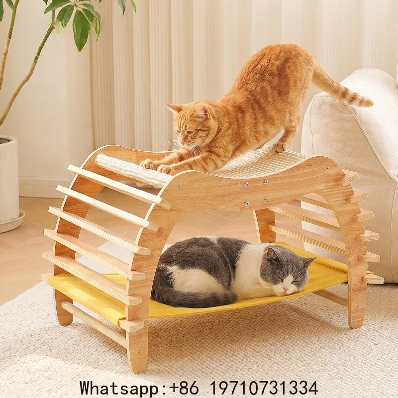 Solid Wood Cat Nest Universal Scratching Board in All Seasons,playing and Sleeping As A Whole,no Crumbs,largecat Scratching Nest
Solid Wood Cat Nest Universal Scratching Board in All Seasons,playing and Sleeping As A Whole,no Crumbs,largecat Scratching Nest