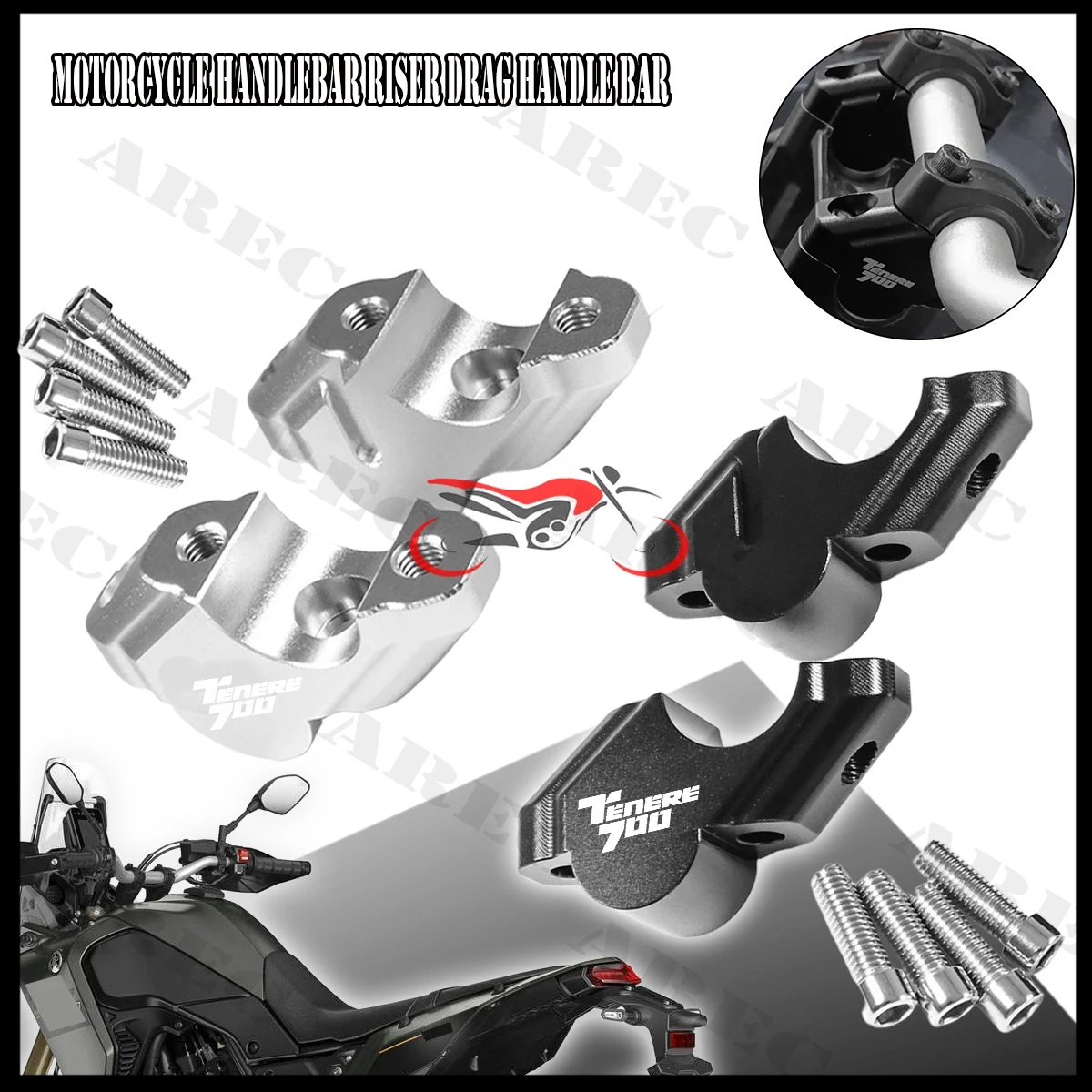 Мотоциклетный руль World Raid Rally, зажим для руля, удлинительный адаптер для Yamaha TENERE 700 Tenere 700 XTZ XT700Z 
Мотоциклетный руль World Raid Rally, зажим для руля, удлинительный адаптер для Yamaha TENERE 700 Tenere 700 XTZ XT700Z