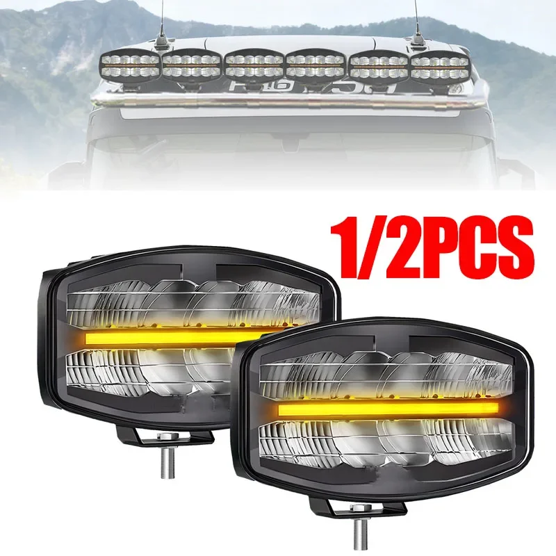 1/2Pcs 9 inch Headlight Spotlight Truck Auxiliary Square Car Driving Flash Led work Light Off Road for Offroad 4X4 Trailer
1/2Pcs 9 inch Headlight Spotlight Truck Auxiliary Square Car Driving Flash Led work Light Off Road for Offroad 4X4 Trailer