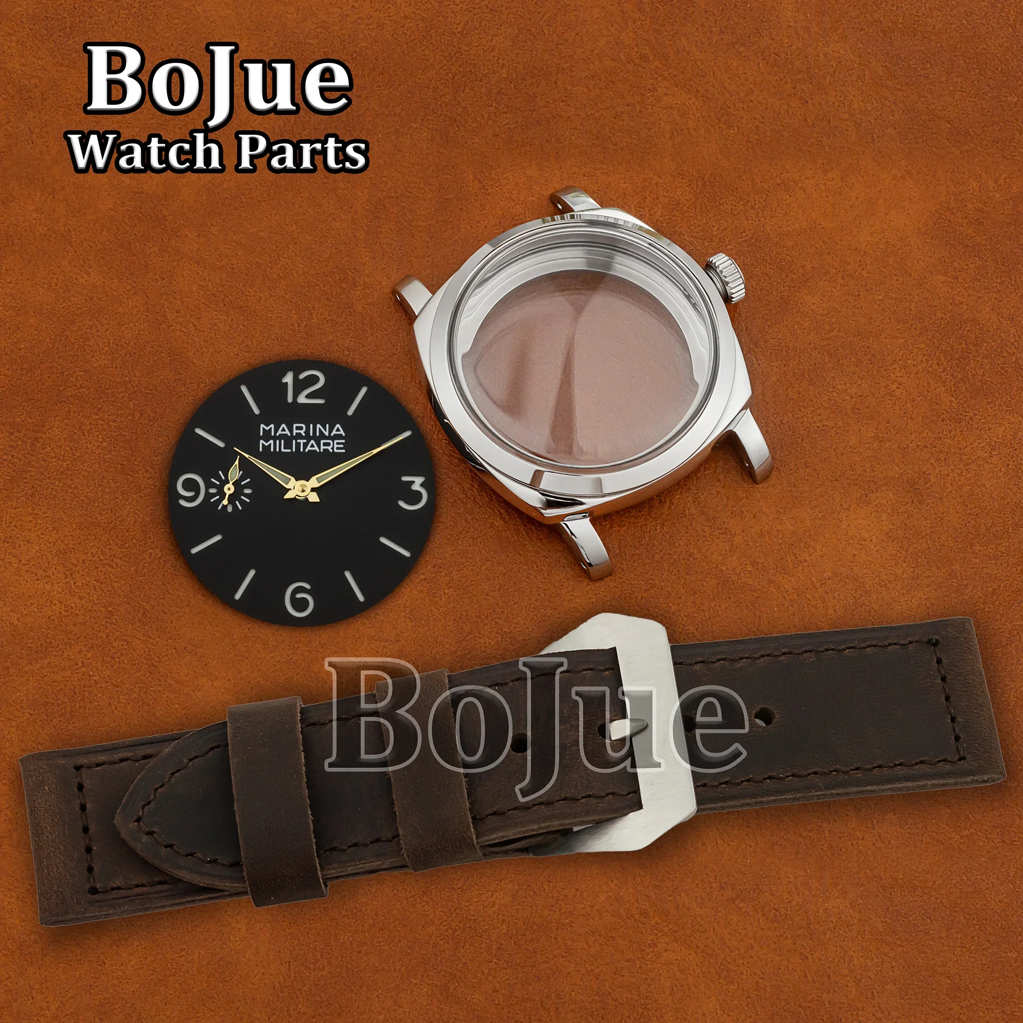 PAM Vintage Watch Case Leather Watch Strap Dial Hands Stainless Steel 10ATM Waterproof for 6154 ETA 6497/6498 ST3600 Movement
PAM Vintage Watch Case Leather Watch Strap Dial Hands Stainless Steel 10ATM Waterproof for 6154 ETA 6497/6498 ST3600 Movement