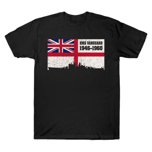 HMS Vanguard Fast Battleship Distressed Retro UK Royal Naval Flag T-Shirt. Summer Cotton O-Neck Short Sleeve Mens T Shirt New
HMS Vanguard Fast Battleship Distressed Retro UK Royal Naval Flag T-Shirt. Summer Cotton O-Neck Short Sleeve Mens T Shirt New