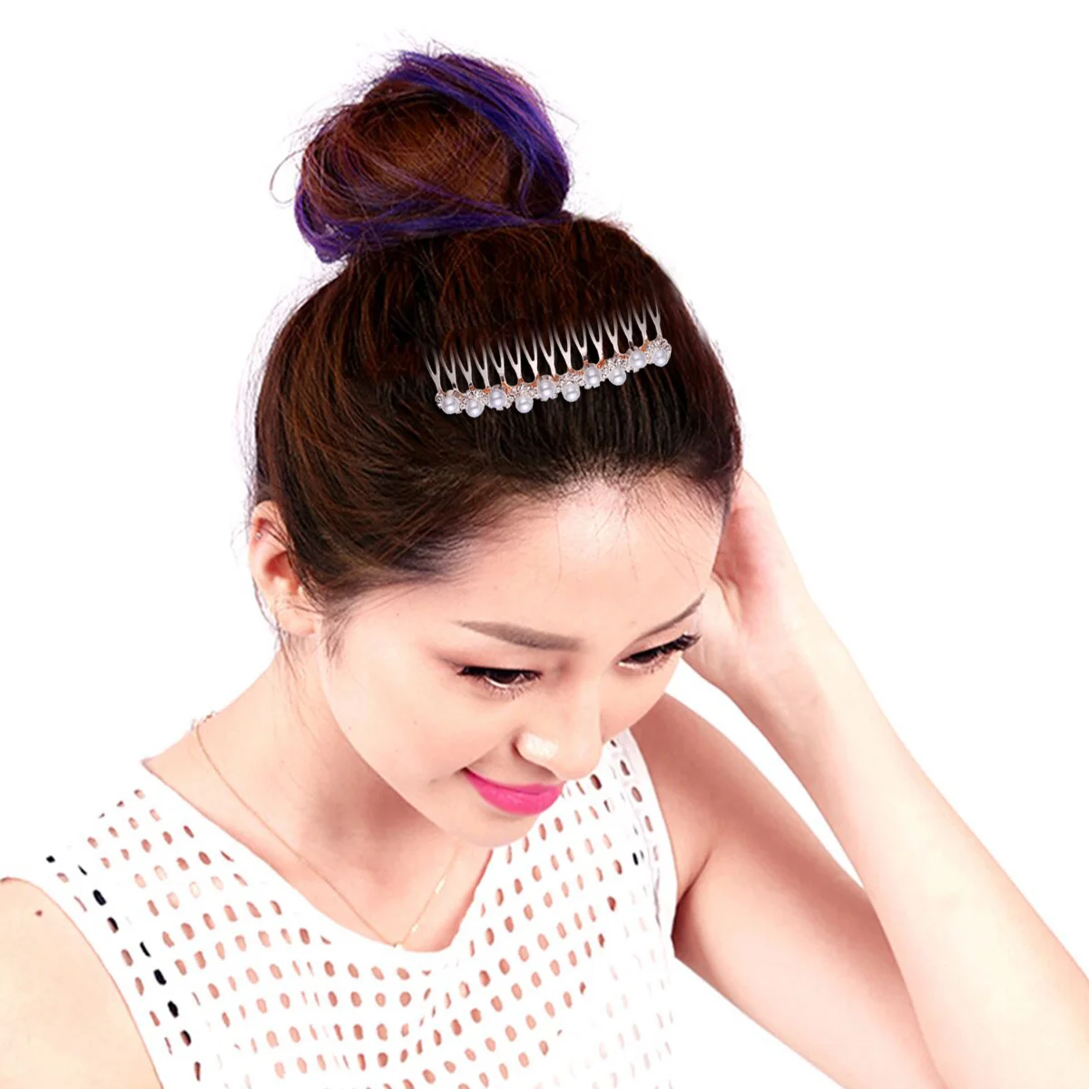 Bow Delicate Alloy Combs for Bride Bridal Accessories Pearl Pearl Comb Decor Wedding Party Hair Comb For Bride Prom
Bow Delicate Alloy Combs for Bride Bridal Accessories Pearl Pearl Comb Decor Wedding Party Hair Comb For Bride Prom