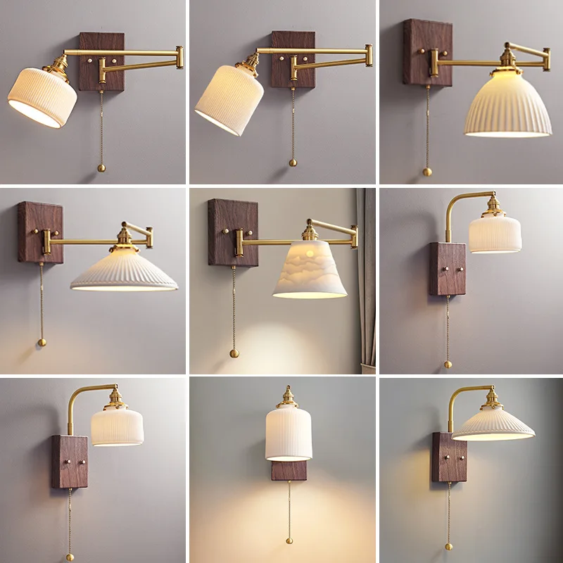 Nordic Minimalist Wall Lamp Rocker Arm All Copper Rotatable Telescopic Wall Lamp Living Room Bedroom Bedside Lights LED Fixtures
Nordic Minimalist Wall Lamp Rocker Arm All Copper Rotatable Telescopic Wall Lamp Living Room Bedroom Bedside Lights LED Fixtures