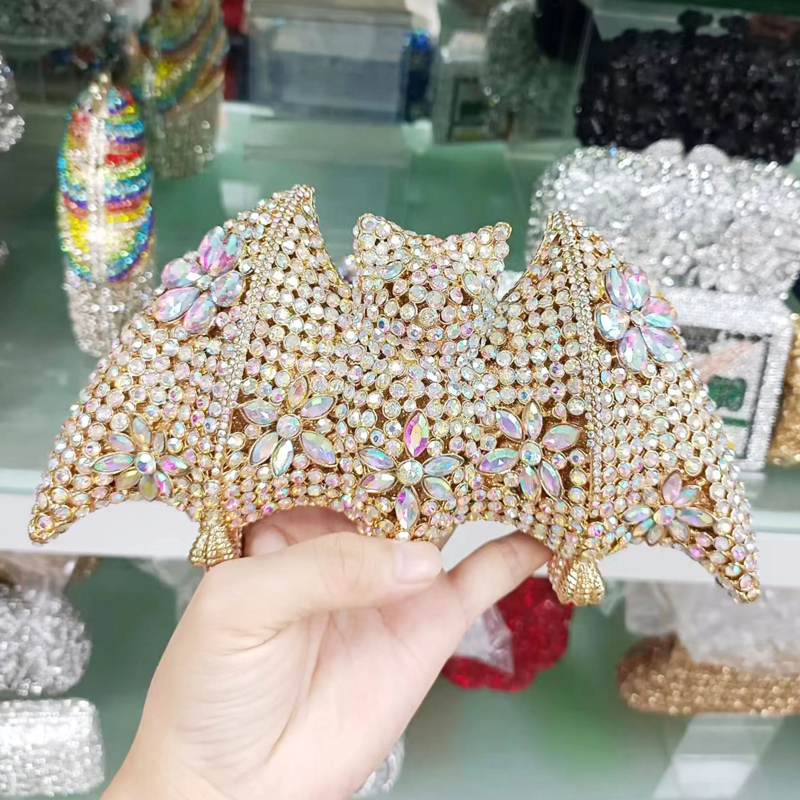 KHNMEET AB Silver Crystal Party Purse Women Party Handbags Designer Bats Animals Evening Bags Day Clutches sm112
KHNMEET AB Silver Crystal Party Purse Women Party Handbags Designer Bats Animals Evening Bags Day Clutches sm112