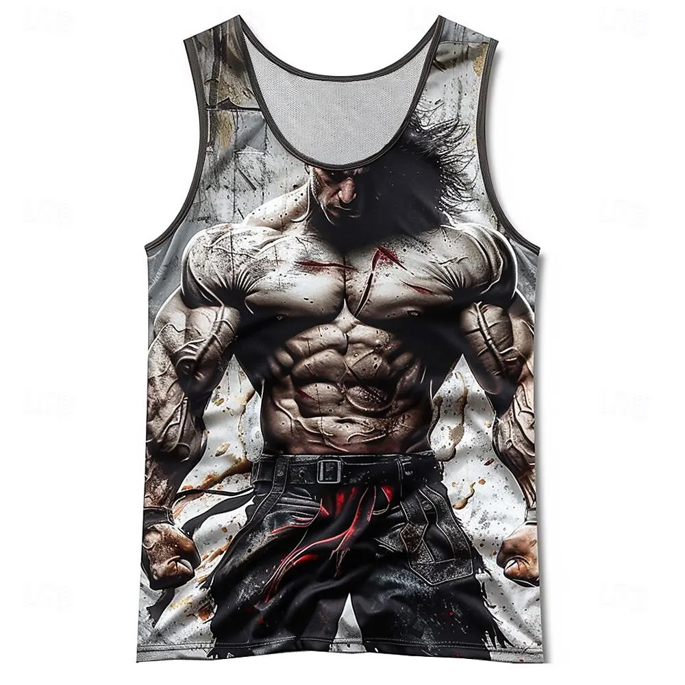3D Print Muscle Man Graphic Tank Tops Summer Gym Fitness Outdoor Sports Sleeveless Vest Loose Round Neck Quick Dry Men's Clothes
3D Print Muscle Man Graphic Tank Tops Summer Gym Fitness Outdoor Sports Sleeveless Vest Loose Round Neck Quick Dry Men's Clothes