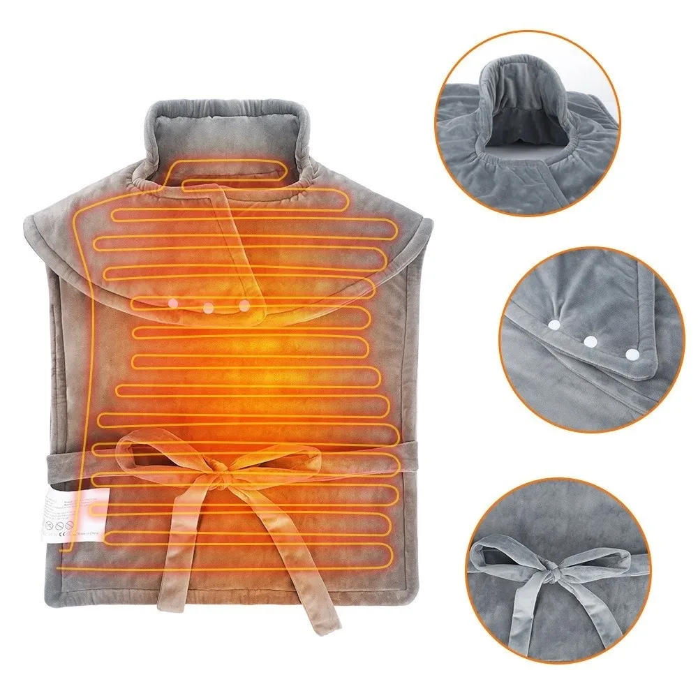 Rapid Warmth Electric Heating Pad Washable Intelligent Timing Heated Shawl Thick Warm Nine Temperature Adjustment Heat Pad
Rapid Warmth Electric Heating Pad Washable Intelligent Timing Heated Shawl Thick Warm Nine Temperature Adjustment Heat Pad