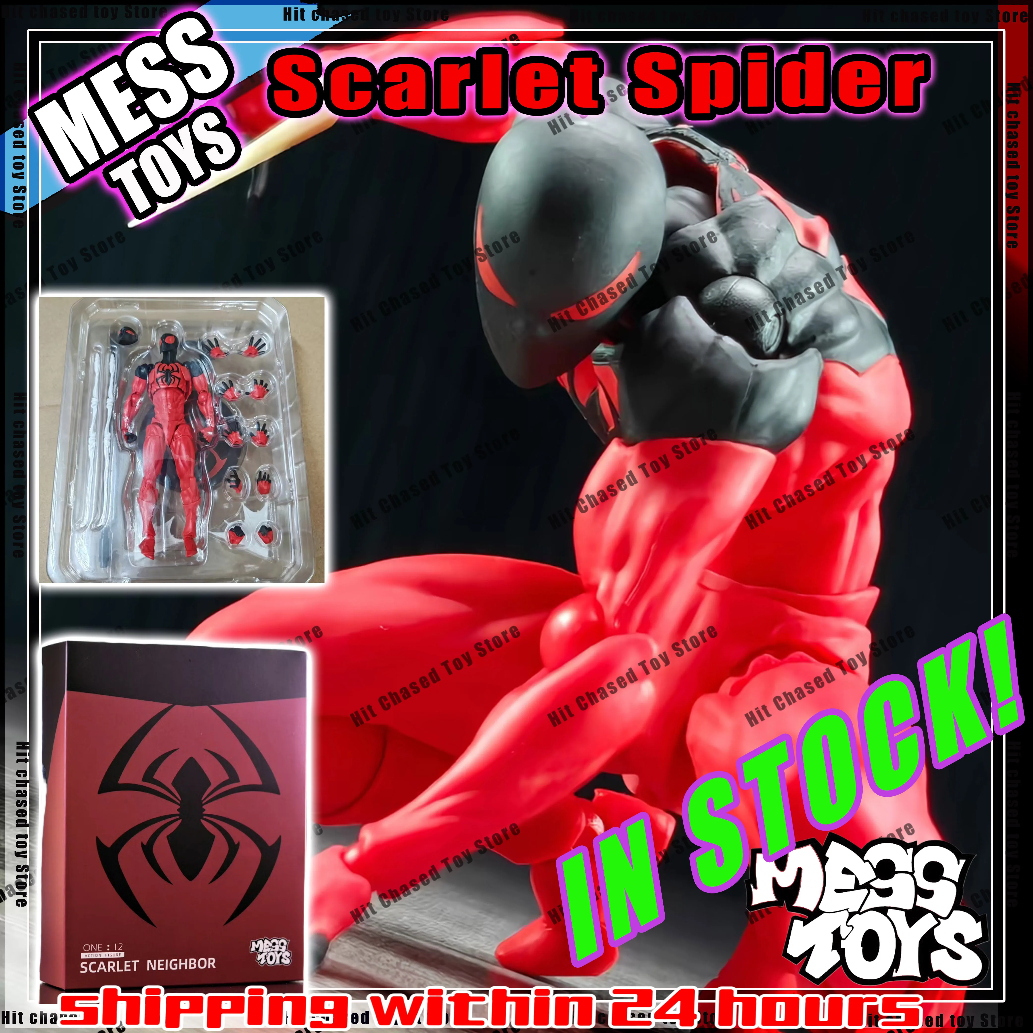 In Stock Mess Toys Spider Man Scarlet Spider Kaine Parker Messtoys Spiderman Black Suit Symbiote Anime Action Figure Gift Toy
In Stock Mess Toys Spider Man Scarlet Spider Kaine Parker Messtoys Spiderman Black Suit Symbiote Anime Action Figure Gift Toy