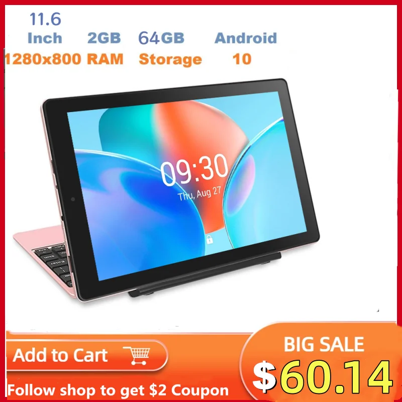 11.6 INCH 2GB RAM 64GB ROM RCT6716 Tablet PC MT8167 Android 10.0 Tablet PC 768 x 1368 IPS WIFI Quad Core Docking Keyboard
11.6 INCH 2GB RAM 64GB ROM RCT6716 Tablet PC MT8167 Android 10.0 Tablet PC 768 x 1368 IPS WIFI Quad Core Docking Keyboard