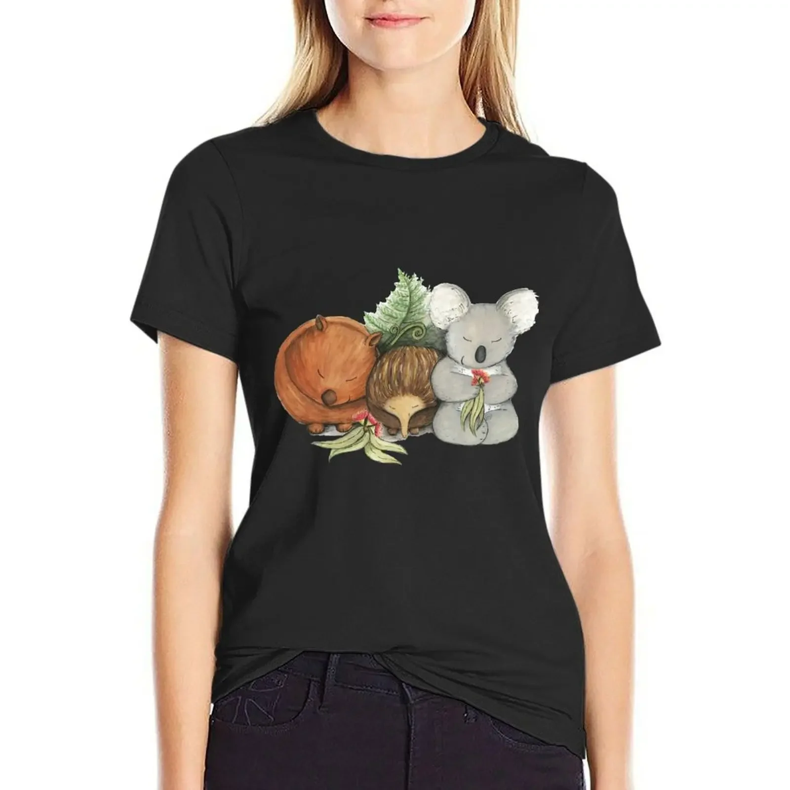 Native Australian Animal Babies – With Koala, Wombat And Echidna T-Shirt oversized sublime workout shirts for Women loose fit
Native Australian Animal Babies – With Koala, Wombat And Echidna T-Shirt oversized sublime workout shirts for Women loose fit