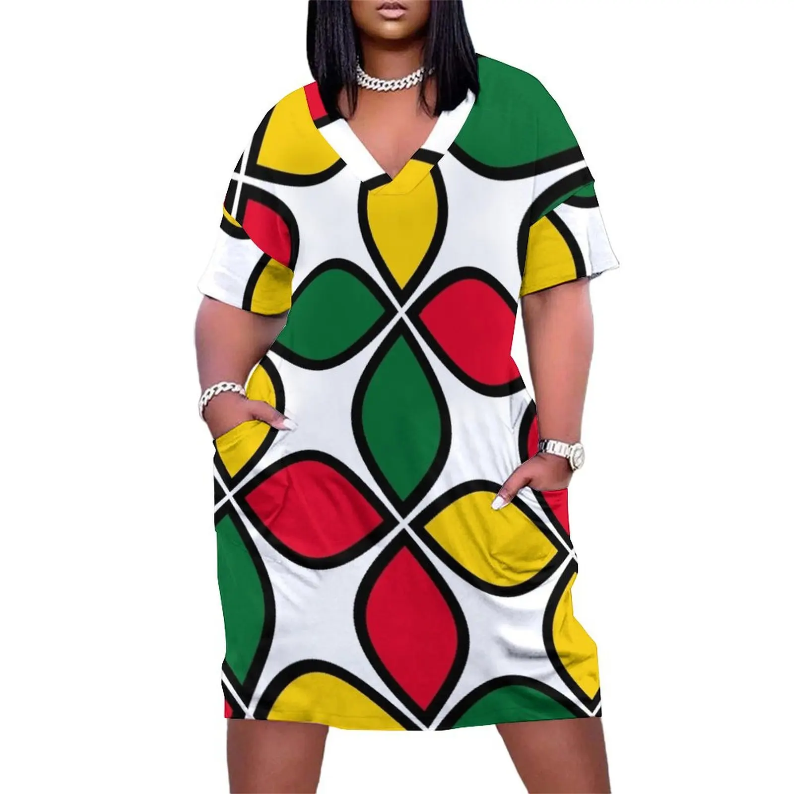 Ethio Stars Loose Pocket Dress dress for women women's evening dresses 2025
Ethio Stars Loose Pocket Dress dress for women women's evening dresses 2025
