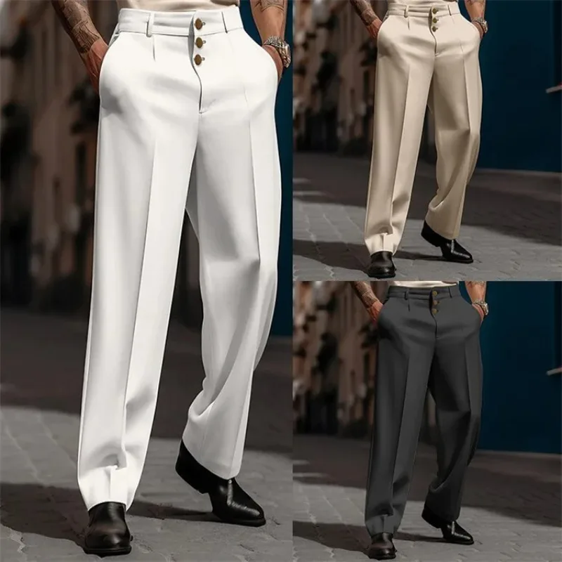 Men Fashion Business Pants Loose Casual Social Trousers Comfortable Straight Formal Pants Joggers Wide Long Pants Male Clothes
Men Fashion Business Pants Loose Casual Social Trousers Comfortable Straight Formal Pants Joggers Wide Long Pants Male Clothes