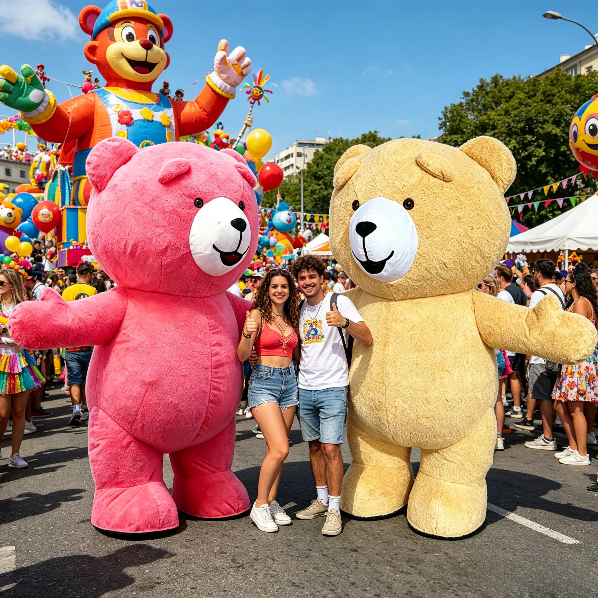 2.2M/2.6M Teddy Bear Inflatable Costume Mascot Adult Character Cosplay Animal Birthday Party Event Set with Battery
2.2M/2.6M Teddy Bear Inflatable Costume Mascot Adult Character Cosplay Animal Birthday Party Event Set with Battery