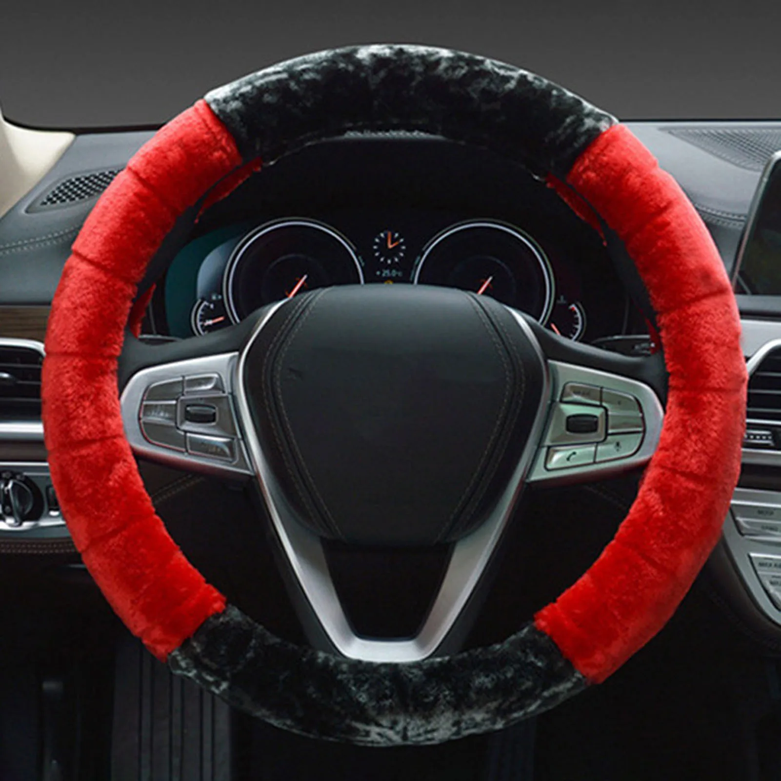Universal Car Steering Wheel Cover Easy to Install and Anti-slip Fluffy Wheel Protector Suitable for Cold Weather Conditions
Universal Car Steering Wheel Cover Easy to Install and Anti-slip Fluffy Wheel Protector Suitable for Cold Weather Conditions