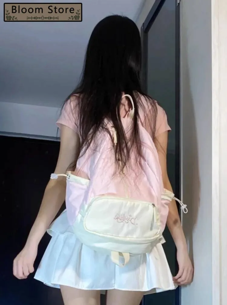 Patchwork Contrast Color Preppy Zipper Backpack Sweet Y2k Aesthetic Chic Fashion Backpacks High-Capacity Casual Schoolbags Women
Patchwork Contrast Color Preppy Zipper Backpack Sweet Y2k Aesthetic Chic Fashion Backpacks High-Capacity Casual Schoolbags Women