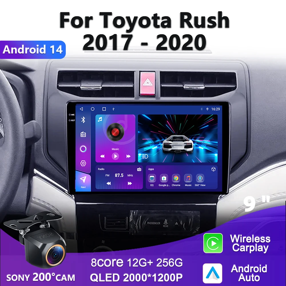 Screen Car Android 14 For Toyota Rush 2018 2019 GPS Navigation Auto Radio Carplay Multimedia Player Head Unit DVD Stereo
Screen Car Android 14 For Toyota Rush 2018 2019 GPS Navigation Auto Radio Carplay Multimedia Player Head Unit DVD Stereo
